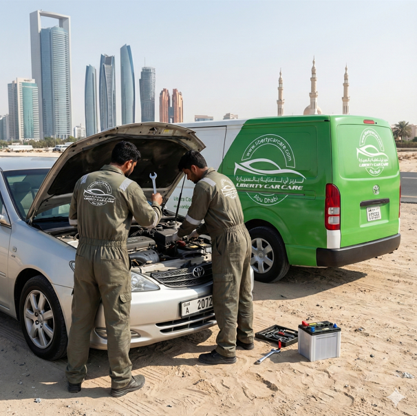 car battery replacement abu dhabi