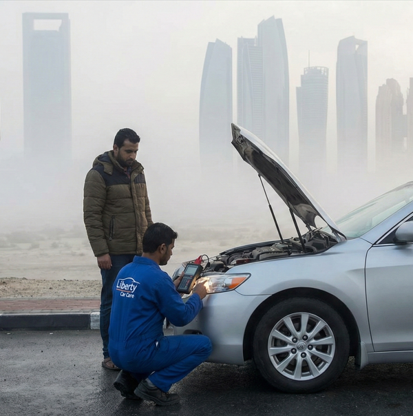 winter fog in Abu Dhabi