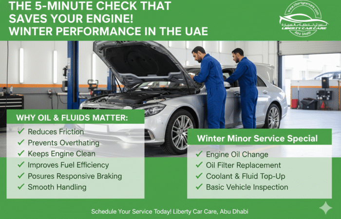 Why Oil & Fluids Matter for Winter Performance in the UAE