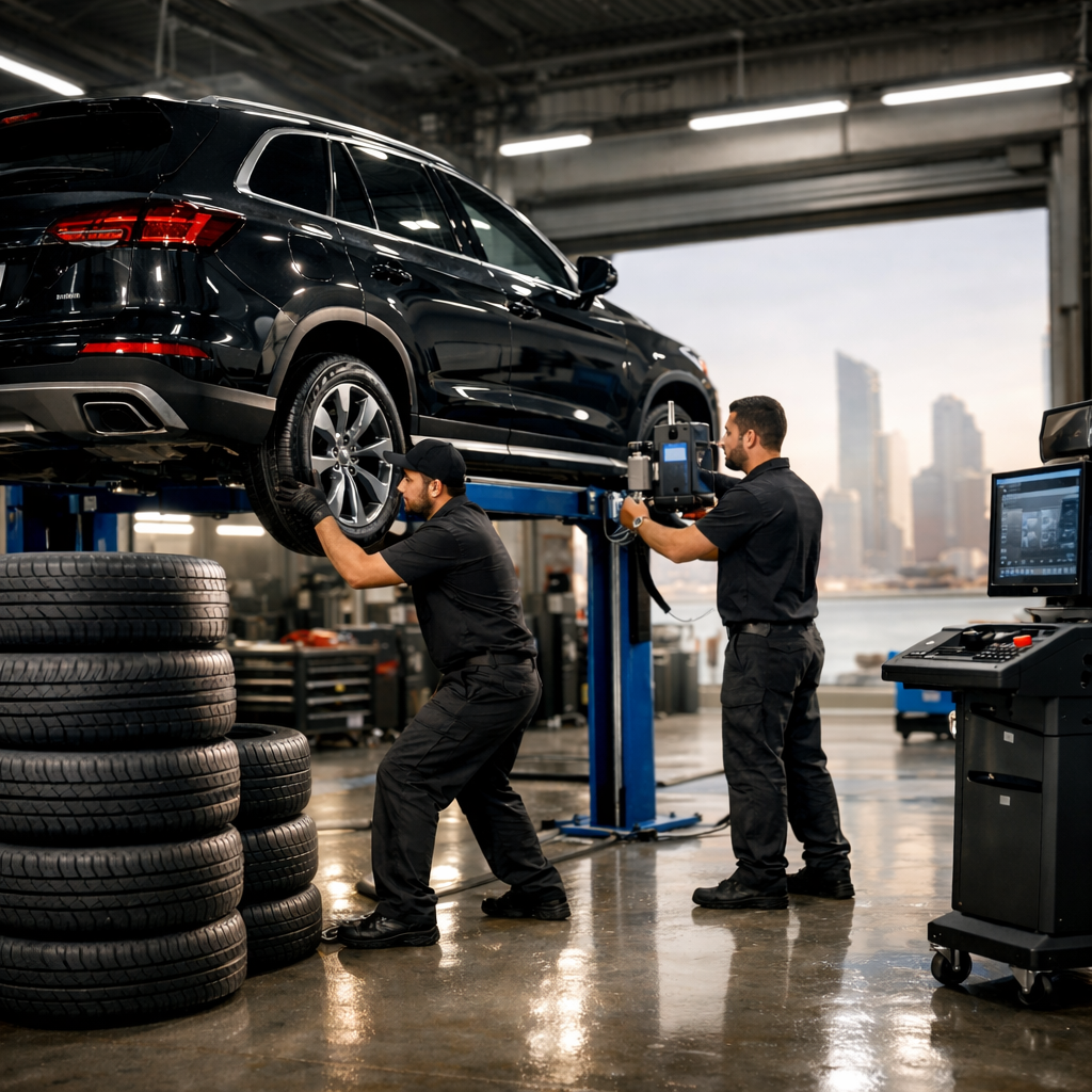 Car Tyre Services in Abu Dhabi – Replacement, Repair & Alignment