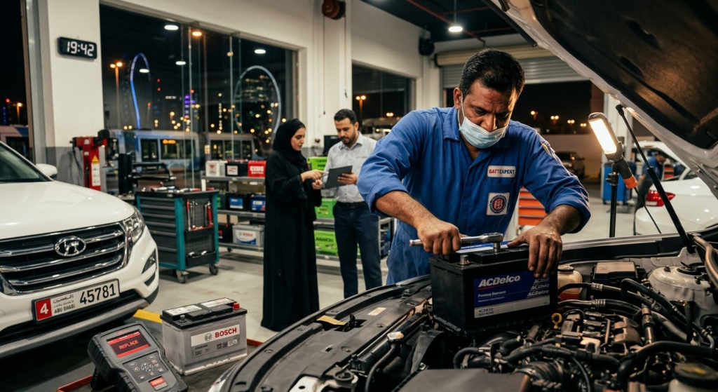 Car Battery Replacement Services in Abu Dhabi – Fast & Reliable