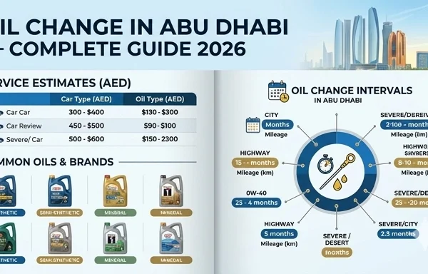 Oil Change in Abu Dhabi — Complete Guide for 2026